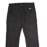 DICKIES Workwear Carpenter Mens Chiffon Trousers Black Regular Straight W36 L29