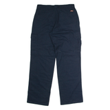 DICKIES Workwear Cargo Mens Trousers Blue Regular Straight W32 L32