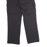 DICKIES Flex Workwear Cargo Mens Twill Trousers Black Regular Straight W36 L32