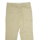 DICKIES 874 Workwear Mens Twill Trousers Beige Classic Straight W40 L30