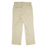 DICKIES Workwear Mens Twill Trousers Beige Regular Straight W34 L30