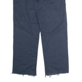 DICKIES Workwear Mens Twill Trousers Blue Slim Straight W34 L27