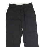 DICKIES Workwear Mens Twill Trousers Black Regular Straight W30 L27