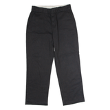DICKIES Workwear Mens Twill Trousers Black Regular Straight W30 L27