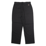 DICKIES Workwear Mens Twill Trousers Black Regular Straight W30 L27
