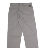 DICKIES Workwear Mens Trousers Grey Regular Straight W29 L32