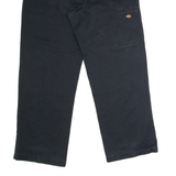 DICKIES Workwear Mens Twill Trousers Black Loose Straight W38 L32