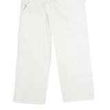 DICKIES Workwear Carpenter Mens Twill Trousers White Regular Straight W28 L30