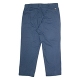 DICKIES Workwear Mens Twill Trousers Blue Regular Straight W40 L30