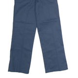 DICKIES Workwear Mens Twill Trousers Blue Regular Straight W26 L28