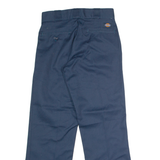 DICKIES Workwear Mens Twill Trousers Blue Regular Straight W26 L28