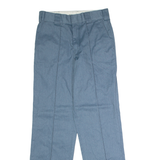 DICKIES Workwear Mens Twill Trousers Blue Regular Straight W30 L32