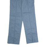 DICKIES Workwear Mens Twill Trousers Blue Regular Straight W30 L32