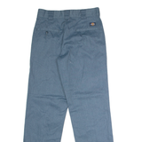 DICKIES Workwear Mens Twill Trousers Blue Regular Straight W30 L32