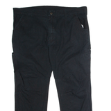 DICKIES Workwear Mens Trousers Black Relaxed Straight W42 L30