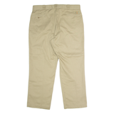 DICKIES Workwear Mens Twill Trousers Beige Regular Straight W40 L30