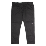 DICKIES Workwear Mens Twill Trousers Black Regular Skinny W40 L30