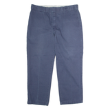 DICKIES 874 Workwear Mens Twill Trousers Blue Classic Straight W38 L28