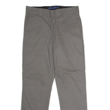 DICKIES Flex Workwear Mens Trousers Grey Regular Straight W32 L32