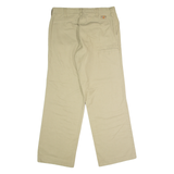 DICKIES Workwear Mens Trousers Beige Regular Straight W34 L32
