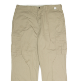 DICKIES Workwear Cargo Mens Twill Trousers Beige Regular Straight W40 L30