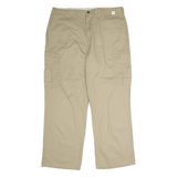 DICKIES Workwear Cargo Mens Twill Trousers Beige Regular Straight W40 L30