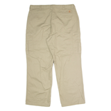 DICKIES Workwear Cargo Mens Twill Trousers Beige Regular Straight W40 L30