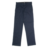 DICKIES 67 Collection Flex Workwear Mens Trousers Blue Regular Straight W30 L32
