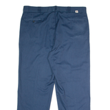 DICKIES Workwear Mens Twill Trousers Blue Regular Straight W42 L32