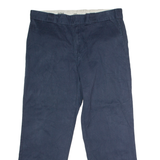 DICKIES 874 Flex Workwear Mens Twill Trousers Blue Regular Straight W38 L30