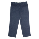 DICKIES 874 Flex Workwear Mens Twill Trousers Blue Regular Straight W38 L30