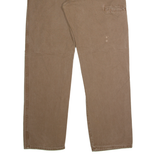 DICKIES Workwear Mens Canvas Trousers Brown Regular Straight W36 L32
