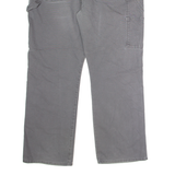 DICKIES Flex Workwear Carpenter Mens Canvas Trousers Grey Straight W40 L30