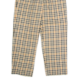 REWORK Check Womens Trousers Beige Regular Straight W29 L27