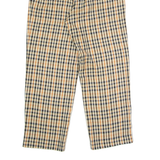 REWORK Check Womens Trousers Beige Regular Straight W29 L27