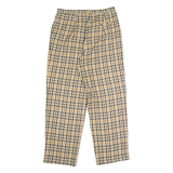 REWORK Check Womens Trousers Beige Regular Straight W29 L27