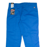 DICKIES 874 Workwear Mens Twill Trousers Blue Classic Straight W44 L30