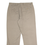 CHAPS Chino Mens Twill Trousers Beige Regular Straight W36 L32