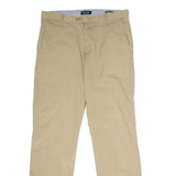 NAUTICA Beacon Chino Mens Twill Trousers Beige Regular Straight W30 L32