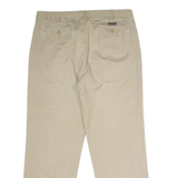 NAUTICA Chino Mens Twill Trousers Beige Regular Straight W38 L32