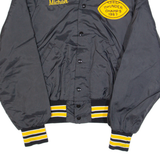 DON ALLESON Mens Varsity Jacket Black 90s S