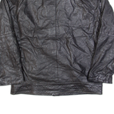 Womens Jacket Black Leather 90s L