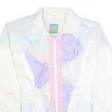 CLIMATE ZONE Womens Jacket Cream 90s Crazy Pattern L