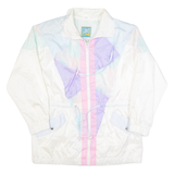 CLIMATE ZONE Womens Jacket Cream 90s Crazy Pattern L