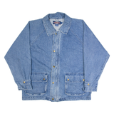 RUFF HEWN Mens Denim Jacket Blue 90s L