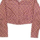 Cropped Womens Jacket Red 90s Check S