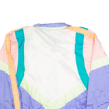 CLIPPER BAY Womens Shell Jacket Cream 90s Colourblock M