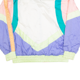 CLIPPER BAY Womens Shell Jacket Cream 90s Colourblock M