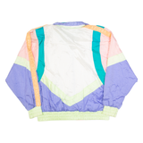 CLIPPER BAY Womens Shell Jacket Cream 90s Colourblock M