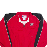 RUSSELL ATHLETIC Wadsworth Football Mens Pullover Jacket Red 90s USA L